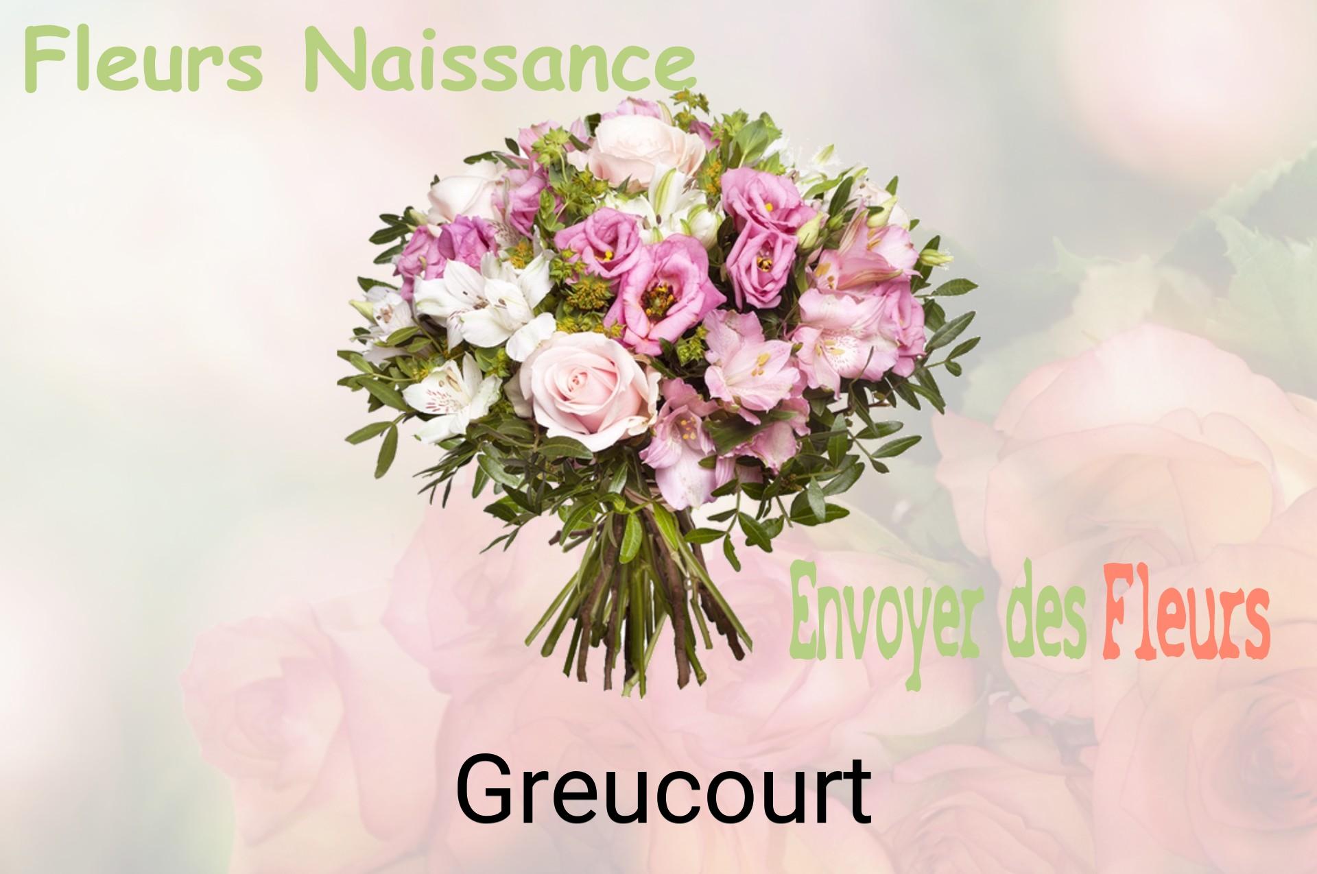 Bouquet de fleurs de naissance livré à Greucourt